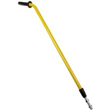 Rubbermaid Commercial FGQ76000 Hygen Quick-Connect Extension Handle, 48 to 72" Length, Yellow