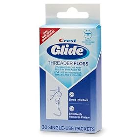 Glide Threader Floss, Single-Use Packets - 30 ea