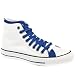 Converse All Star Double Upper - 7 Uk - White & Navy - Fabric