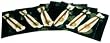 Asian placemat set, emerald green