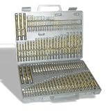 115-Piece TITANIUM Drill Bit Tool Set , Fractional, Numbered & Lettered Sizes