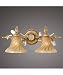 Fine Art Lamps 585850 A Midsummer Nights Dream 2 Light Bath Vanity Light in Moonlit Patina with Hand-blown glass shades glassMoon-dusted crystal strands crystal