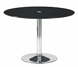 Soldes! Table repas ronde 110 cm M&eacute;lany