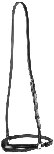 United Sportproducts Germany USG  2491 Hannoveranisches Reithalfter, Leder schwarz, eckige silberf. Schnallen, Warmblut