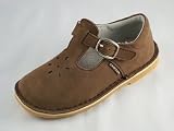 L'Amour T-Strap Brown Nubuck Suede Shoes