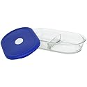 Pyrex Storage Deluxe 5-1/2-Cup Divided Dish with Lid
