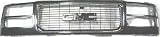 94-99 GMC SUBURBAN GRILLE SUV, With Composite H/L, Chrome Ring, (1994 94 1995 95 1996 96 1997 97 199...