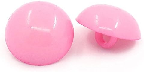 Acrylic Buttons Sewing Mushroom Domed Round 15mm Pink Plastic Buttons Lot