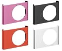 Exspect 4 X Shuffle clips, 3 metal black, red and pink and a plastic crystal clear option