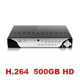 Zmodo 4 Channel Digital Surveillance Video Recorder with Built-in 500gb Hard Drive, Mobile Phone Live View, VGA Output