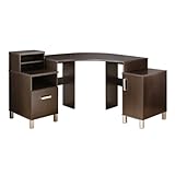 Element Collection Corner Desk in Chocolate Finish By South Shore Furniture ....