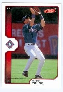 Michael Young Baseball Card 2002 Upper Deck Victory #131 (Texas Rangers Star) Rookie Card