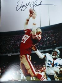 Clark, Dwight (San Francisco 49ers) Autographed/Hand Signed 11x14
