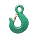 Campbell C-95 Grade 100 System 10 Cam-Alloy Eye Sling Hook with Latch, Painted Green, 7/8" Trade, 42700 lbs Working Load Limit