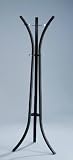 Black Metal Coat Rack With Hat Stand