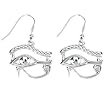 Eye of Horus Earrings - Pewter - 1'' Height