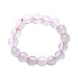 Rose Quartz Gemstone Beads Stretch Ring, 4mm Beads