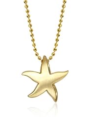 Alex Woo "Little Seasons" 14kt Yellow Gold Starfish Pendant Necklace
