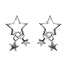 Sterling Silver Dangling Star Post Earring