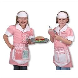 MELISSA & DOUG WAITRESS ROLE PLAY COSTUME