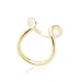Spinningdaisy Gold Plated Infinity Double Layer Knuckle Ring
