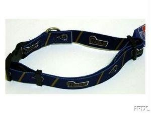 New! Large St. Louis Rams Dog Collar
