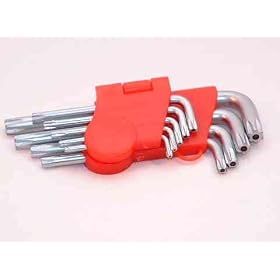 Torx Wrench Set Tamper Proof Security Type, 9 Pc. by Torx