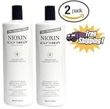 Nioxin System 2 Scalp Therapy Liter 33 oz (PACK OF TWO) total 66 oz