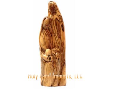 Olive Wood Modern Holy FamilyTM Sculpture. under The Kitchen Store
