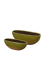 Boltze Macetero 2 Piezas Minot Verde