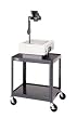Da-Lite Assembled 26" High Projector Cart with 18" x 24" Shelf and 5" Casters