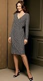 NEW FAUX WRAP JERSEY DRESS