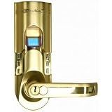 Bio-Matic Fingerprint Lock for Left Hand Doors (Gold) (8H x 7W x 7D (overall))