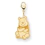 14k Disney Winnie the Pooh Lobster Clasp Charm - JewelryWeb