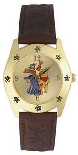 Disney Watches, Disney Winnie the Pooh & Friends Embossed Strap Watch MU1077D, Womens Watches, Womens Disney Watches