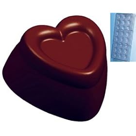 Buy Fat Daddio's Stamped Heart Polycarbonate Candy Mold 21-Piece Tray now!