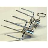 Nickel Plated Gas Grill Rotisserie 1/2' Large Bushing Meat Forks MH-4B
