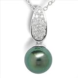Zeva Black Akoya Cultured Pearl Pendant