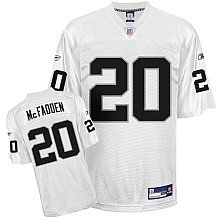 Reebok Oakland Raiders Darren McFadden Youth Replica White Jersey Small