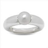 Silver Nott Japanese Akoya Cultured Pearl Ring
