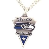 NFL Chain Necklace & Pewter Pendant - Seattle Seahawks