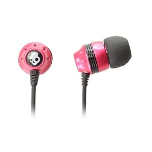Skullcandy INK\’D Ear Buds with In-Line Microphone and Control Switch S2INDY-134 (Pink/Black)