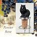 Pomeranian Dog Wine Bottle Stopper - Black
