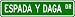 Espada y Daga Street Sign ~ Martial Arts Gift ~ Aluminum