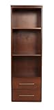 Offspring York 2 Drawer Bookcase, Fireside