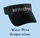 Rhinestone Wine Diva Visor