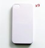 9 pcs diy White Hard Case for Apple Iphone 4/4s -----by beautycasediy