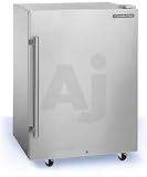 Franklin Chef FCR36OD 24 Outdoor Refrigerator with 4.77 cu. ft. Capacity, 3 Glass Shelves, Can Dispenser and 4 Casters