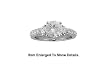 Very Fancy Genuine 925 Sterling Silver Cubic Zirconia Engagement Ring