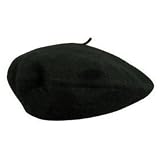Wool Fashion French Beret, Black